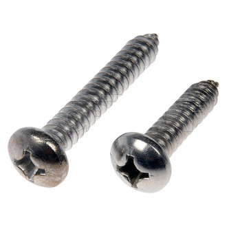 Dorman® - #14 x 1", 1-1/2" Clear Zinc Phillips Pan Head Self-Tapping Screw Set (6 Pieces)