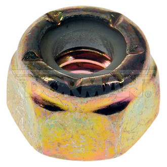 Dorman® - 1/4"-20 Steel (Grade 2) Clear Zinc SAE Coarse Hex Nut with Nylon Ring Insert (4 Pieces)