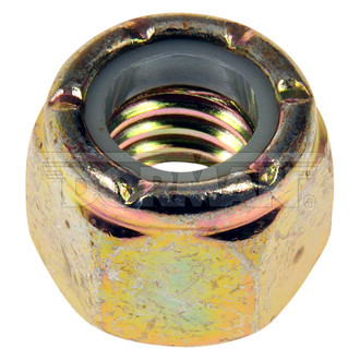 Dorman® - 3/8"-16 Steel (Grade 2) Clear Zinc SAE Coarse Hex Lock Nut with Nylon Ring Insert (3 Pieces)
