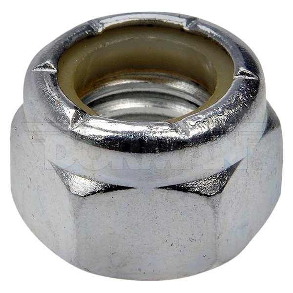 Dorman® - 7/16"-14 Steel (Grade 2) Clear Zinc SAE Coarse Hex Lock Nut with Nylon Ring Insert (2 Pieces)