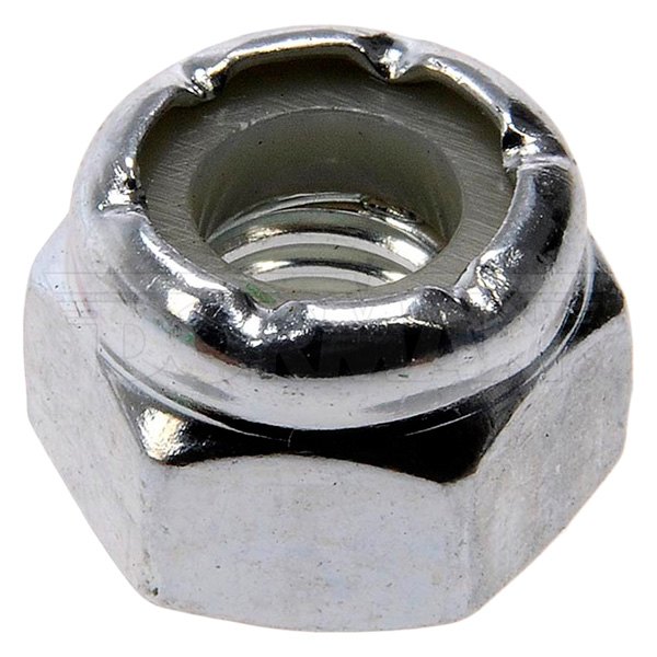 Dorman® - AutoGrade™ 1/4"-28 Steel (Grade 2) Clear Zinc SAE Fine Hex Lock Nut with Nylon Ring Insert (3 Pieces)