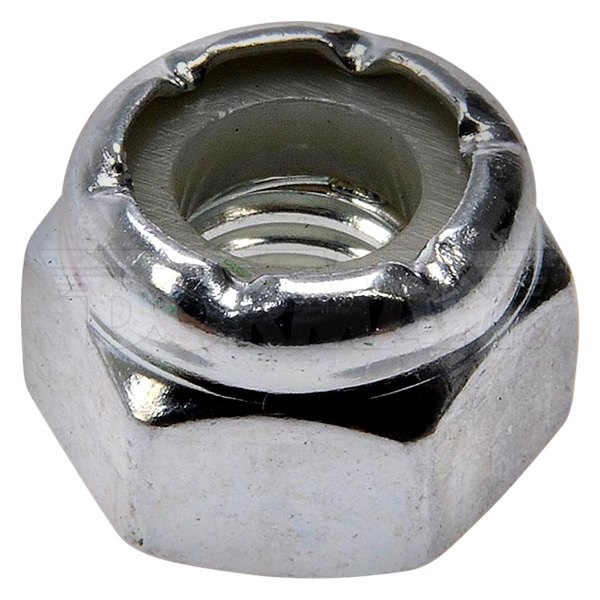 Dorman® - 1/4"-28 Steel (Grade 2) Clear Zinc SAE Fine Hex Lock Nut with Nylon Ring Insert (3 Pieces)