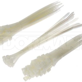 Dorman® - Conduct Tite™ 6" to 10" x 85 lb to 120 lb Nylon White Heavy-Duty Cable Ties Set