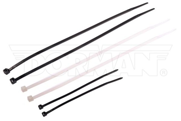 Dorman® - Conduct Tite™ 4" to 8" x 18 lb and 40 lb Nylon Black and White Cable Ties Set