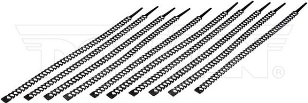 Dorman® - Conduct Tite™ 12" x 13 lb Polyurethane Elastomer Black Quick Strip Reusable Mille-Ties