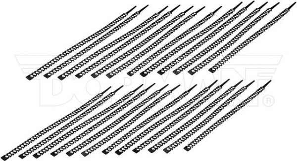 Dorman® - Conduct Tite™ 12" x 13 lb Polyurethane Elastomer Black Quick Strip Reusable Mille-Ties