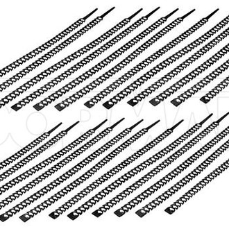 Dorman® - Conduct Tite™ 12" x 13 lb Polyurethane Elastomer Black Quick Strip Reusable Mille-Ties