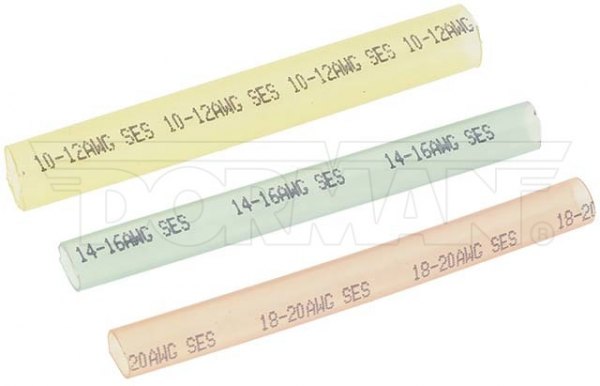 Dorman® - Conduct Tite™ 3" x 3/8" to 1/4" 2:1 PVC Multi-Color Waterproof Heat Shrink Tubing Set
