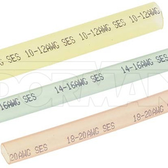 Dorman® - Conduct Tite™ 3" x 3/8" to 1/4" 2:1 PVC Multi-Color Waterproof Heat Shrink Tubing Set