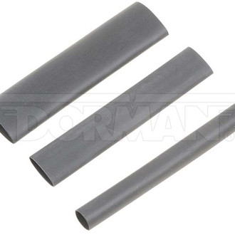 Dorman® - Conduct Tite™ 3" x 3/8" to 1/2" 2:1 Polyolefin Black Heat Shrink Tubing Set