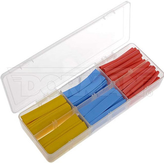 Dorman® - Conduct Tite™ 2-1/2" x 1/4" to 3/8" 2:1 PVC Multi-Color Heat Shrink Tubing Set