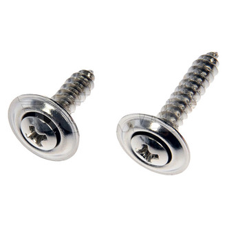 Dorman® - #10 x 3/4", 1" Steel Chrome Phillips Oval Trim Screw Assortment (10 Pieces)