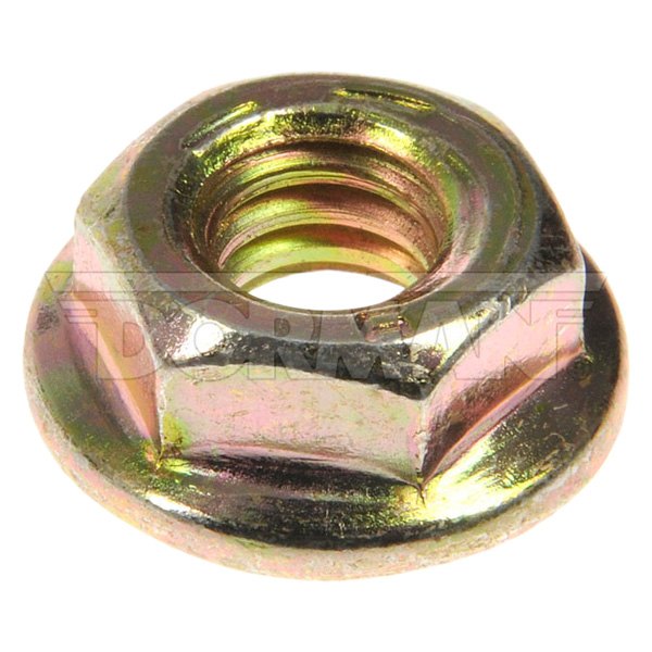 Dorman® - AutoGrade™ 1/4"-20 Steel (Grade 8) Clear Zinc SAE Coarse Hex Flange Nut (4 Pieces)