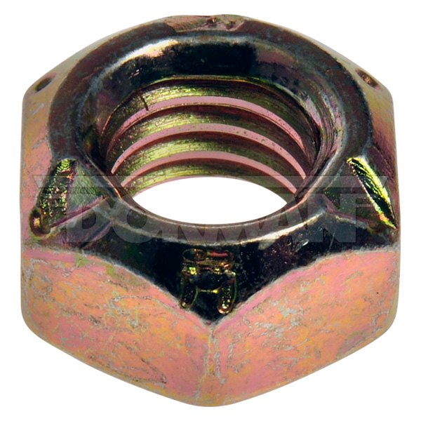 Dorman® - 7/16"-14 Steel (Grade 8) Yellow Zinc SAE Coarse Hex Prevailing Torque Lock Nut (4 Pieces)