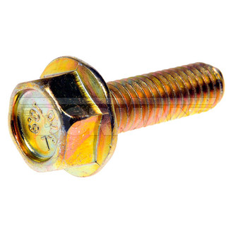 Dorman® - Metric M6-1.0 x 20 mm Coarse Zinc-Plated 10.9 Class Steel Flanged Hex Head Bolts