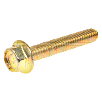 Dorman® - Metric M6-1.0 x 40 mm Coarse Zinc-Plated 10.9 Class Steel Flanged Hex Head Bolts