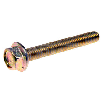 Dorman® - Metric M6-1.0 x 45 mm Coarse Zinc-Plated 10.9 Class Steel Flanged Hex Head Bolts