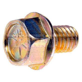 Dorman® - Metric M8-1.25 x 10 mm Coarse Zinc-Plated 10.9 Class Steel Flanged Hex Head Bolts