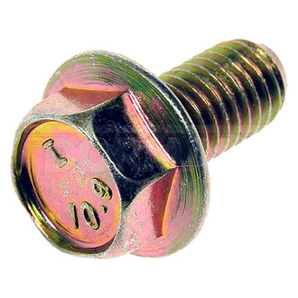 Dorman® - Metric M8-1.25 x 16 mm Coarse Zinc-Plated 10.9 Class Steel Flanged Hex Head Bolts
