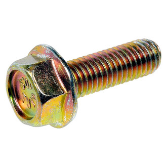 Dorman® - Metric M8-1.25 x 25 mm Coarse Zinc-Plated 10.9 Class Steel Flanged Hex Head Bolts
