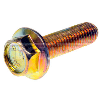 Dorman® - Metric M10-1.5 x 35 mm Coarse Zinc-Plated 10.9 Class Steel Flanged Hex Head Bolts