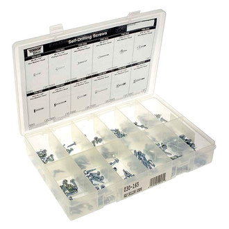 Dorman® - AutoGrade™ Steel Zinc-Plated Self-Drilling Screw Tech Tray Assortment (240 Pieces)