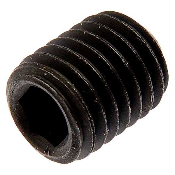 Dorman® - SAE 1/4"-28 x 5/16" UNF Black Oxide Steel Cup-Point Socket Set Screws with Flat Tip