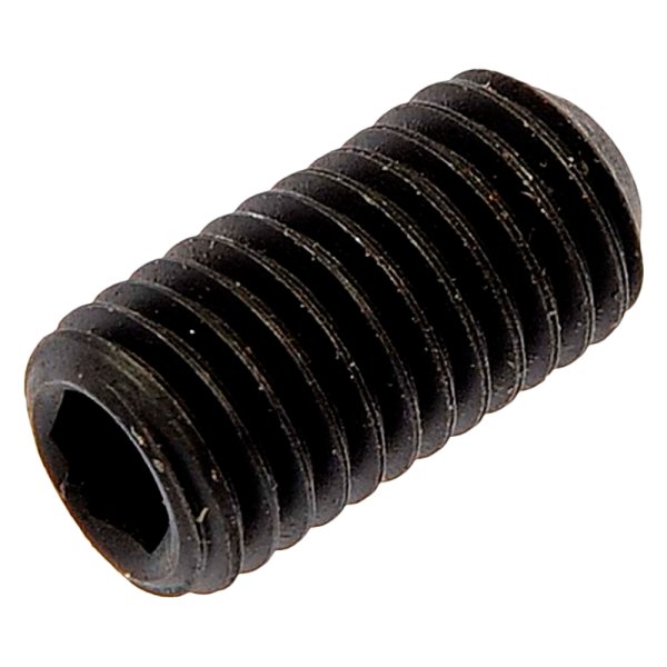 Dorman® - SAE 1/4"-28 x 1/2" UNF Black Oxide Steel Cup-Point Socket Set Screws with Flat Tip