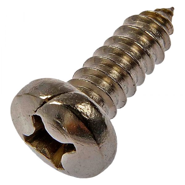 Dorman® - AutoGrade™ #14 x 3/4" Stainless Steel Phillips Pan Head SAE Self-Tapping Screws (25 Pieces)