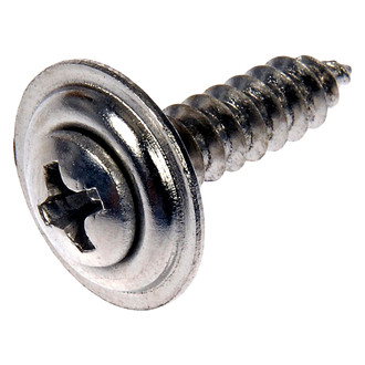 Dorman® - AutoGrade™ #8 x 3/4" Steel Chrome Phillips Trim Head SEMS Screws (5 Pieces)