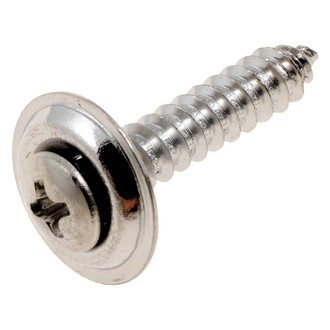 Dorman® - AutoGrade™ #10 x 1" Steel Chrome Phillips Trim Head SEMS Screws (5 Pieces)