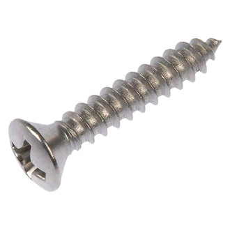 Dorman® - #6 x 1/2", 3/4" Stainless Steel Natural Phillips Oval Head Self-Tapping Screw Assortment (8 Pieces)