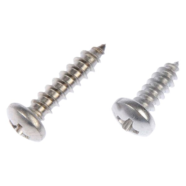 Dorman® - AutoGrade™ #8 x 1/2" Stainless Steel Phillips Pan Head SAE Self-Tapping Screws (8 Pieces)