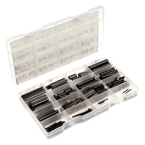 Dorman® - Steel Natural/Zinc-Plated Roll Pin Value Assortment (315 Pieces)