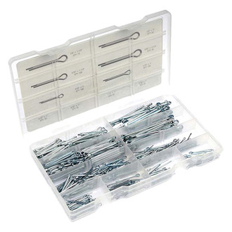 Dorman® - Steel Natural/Zinc-Plated Cotter Pin Value Assortment (555 Pieces)