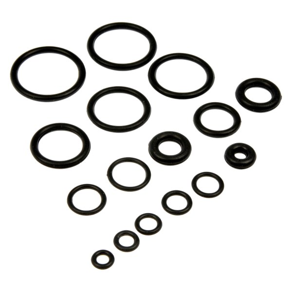 Dorman® - 16-Piece 0.25"-0.938" Rubber Black Multi Purpose O-Ring Assortment