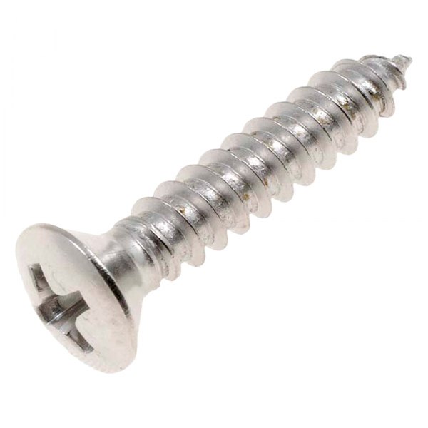 Dorman® - AutoGrade™ #10 x 1" Stainless Steel Phillips Oval Head SAE Self-Tapping Screws (25 Pieces)