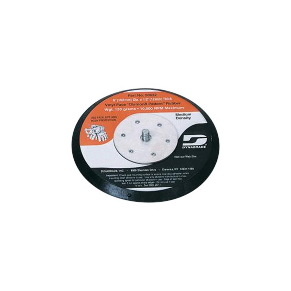 Dynabrade® - 6" Non-Vacuum Rubber Face PSA Back-Up Pad