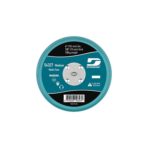 Dynabrade® - 6" Urethane Non-Vacuum Vinyl Face Short Nap PSA Back-Up Pad