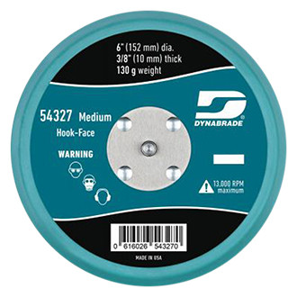 Dynabrade® - 6" Urethane Non-Vacuum Vinyl Face Short Nap PSA Back-Up Pad