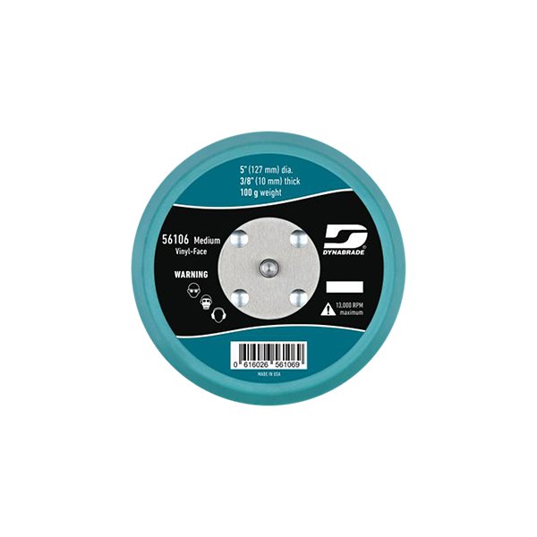 Dynabrade® - 5" Non-Vacuum Vinyl Face PSA Back-Up Pad