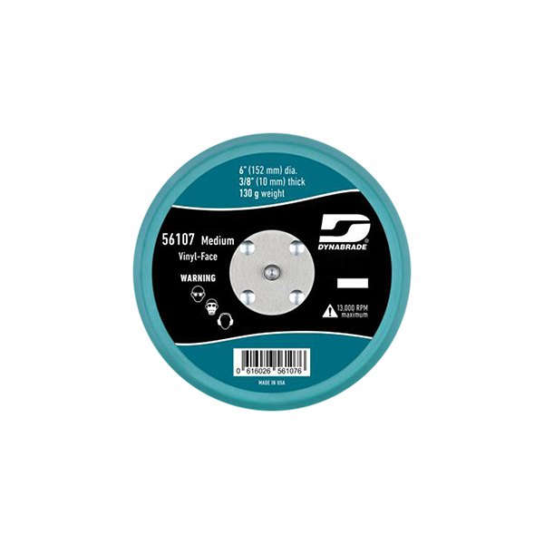 Dynabrade® - 6" Urethane Non-Vacuum Vinyl Face PSA Back-Up Pad