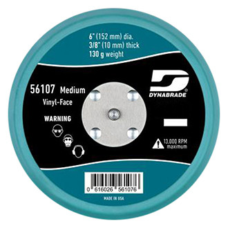 Dynabrade® - 6" Urethane Non-Vacuum Vinyl Face PSA Back-Up Pad