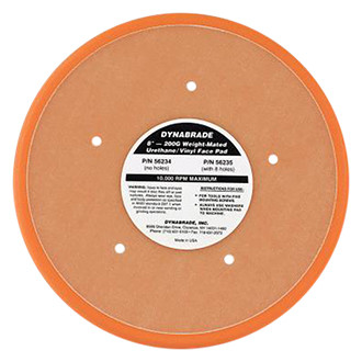 Dynabrade® - 8" Non-Vacuum Vinyl Face Hook-and-Loop Back-Up Pad