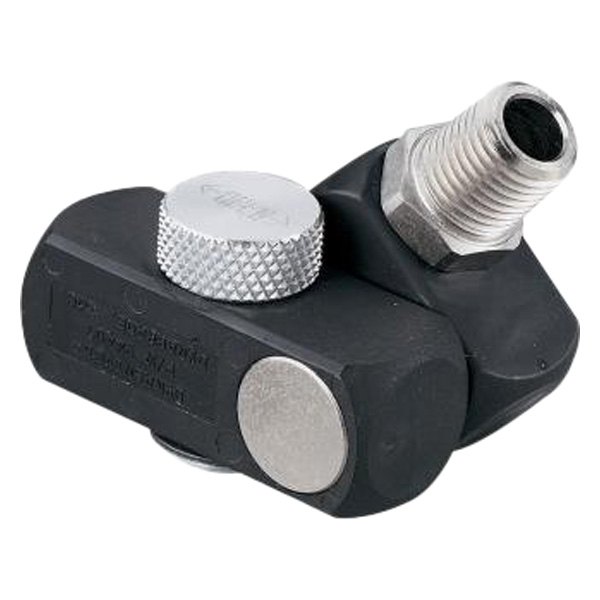 Dynabrade® - 1/4" (F) NPT x 1/4" (M) NPT Composite 360° Swivel Composite Flow Control Connector with Flow Control
