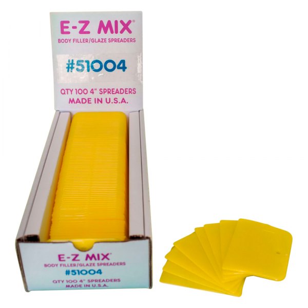 E-Z Mix® - 100-piece 4" Plastic Body Filler Spreader Set