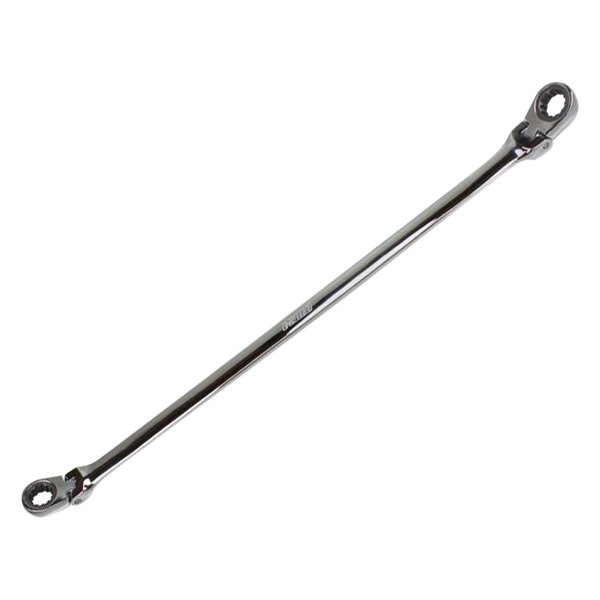EZRED® - 12 x 14 mm Spline Locking Flexible Head Reversible Ratcheting Long Pattern Double Box End Wrench