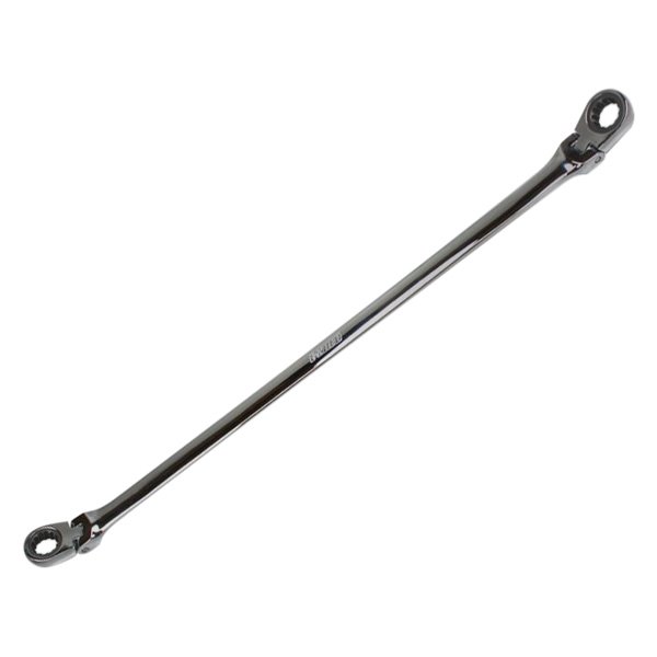 EZRED® - 13 x 15 mm Spline Locking Flexible Head Reversible Ratcheting Long Pattern Double Box End Wrench