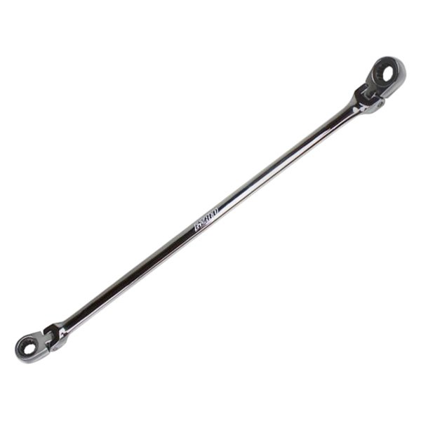 EZRED® - 8 x 10 mm Spline Locking Flexible Head Reversible Ratcheting Long Pattern Double Box End Wrench