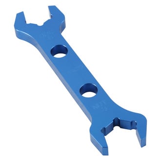 Earl's Performance Plumbing® - 8 Nut - 6 Socket Blue Double-Ended Hose End Wrench